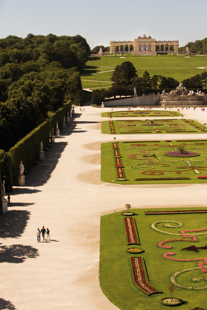 Schloss Schönbrunn Blick auf die Gloriette