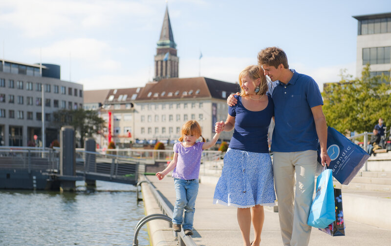 Kieler Bootshafen und Innenstadt