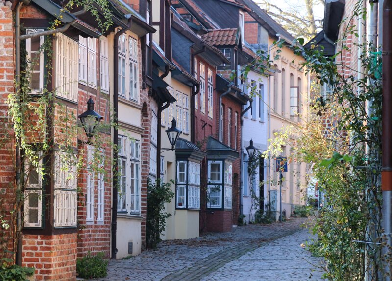 Gasse in der Altstadt von Lüneburg