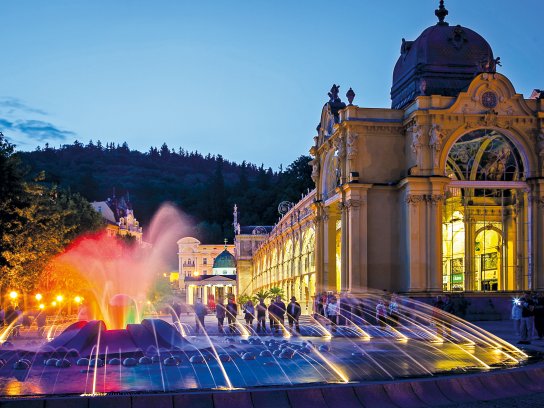 Marienbad-Singende Fontäne-Abend
