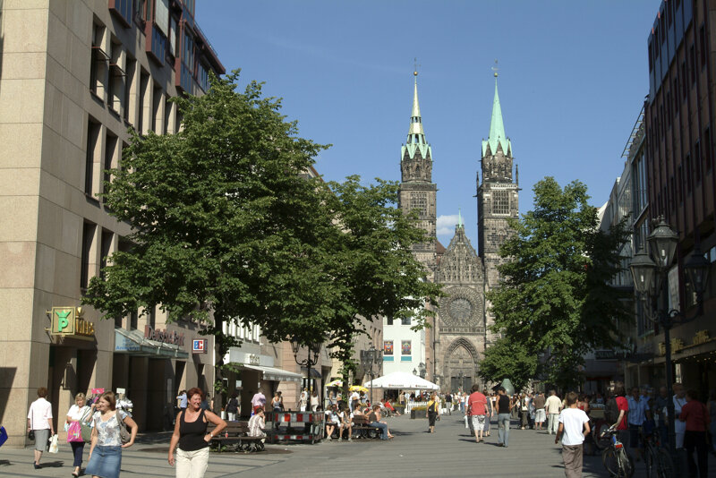 Lorenzkirche Nürnberg – Ansicht der gotischen Fassade