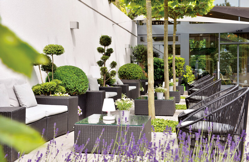 Innenhof mit Begrünung