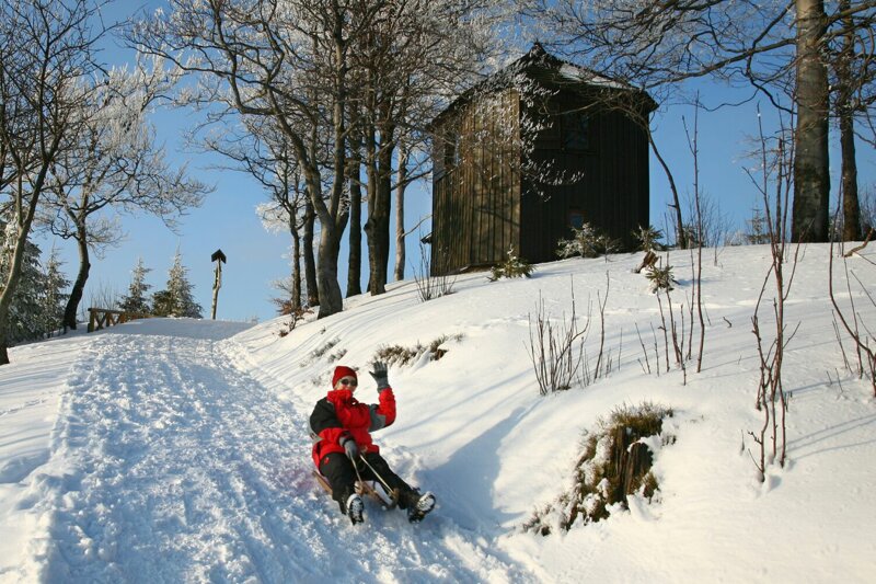 Rodeln am Kickelhahn – Winterspaß im Thüringer Wald