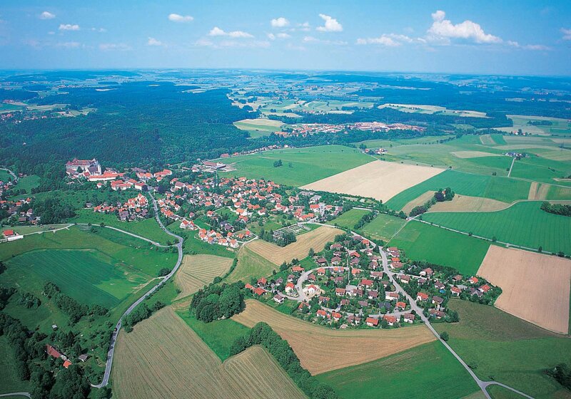 Luftbild Wolfegg – das Marktflecken im württembergischen Allgäu