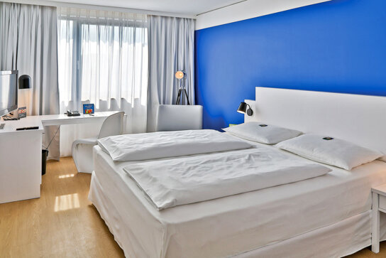 Doppelzimmer in blau