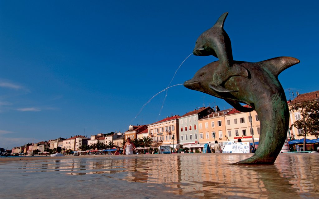 Delfinbrunnen in Mali Losinj