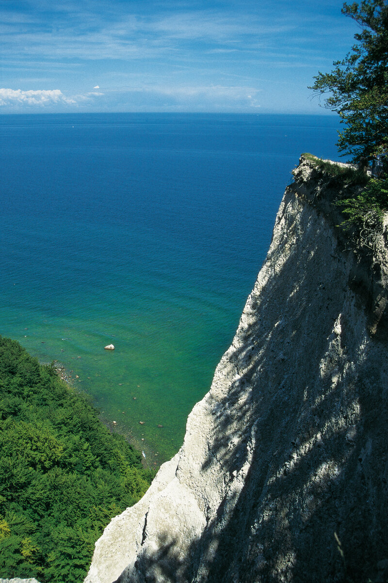 Blick vom Königsstuhl auf die Ostsee – Kreidefelsen Rügen