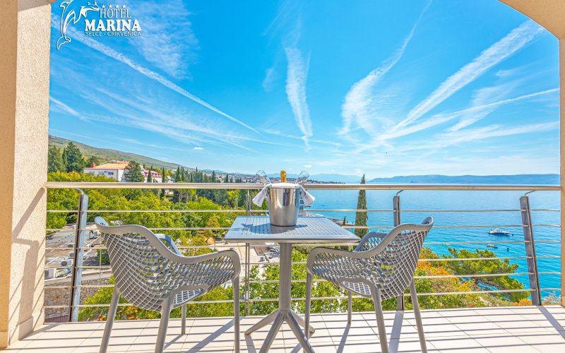 Hotel Marina Ausblick Balkon