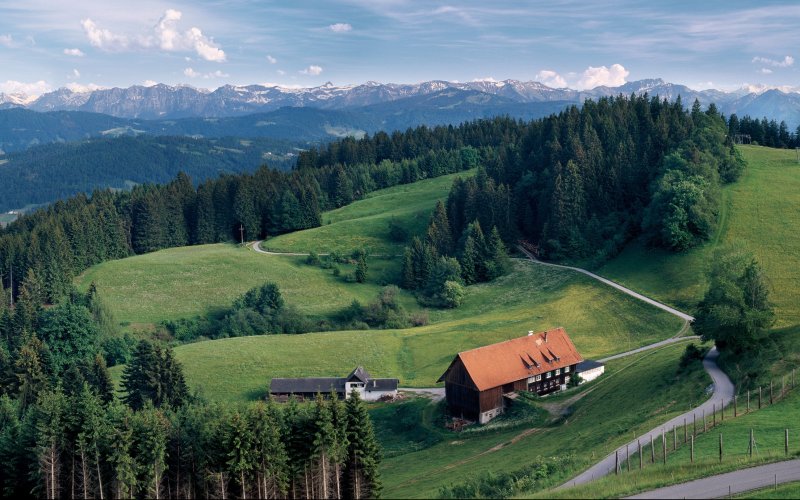 Blick vom Pfänder in den Bregenzerwald