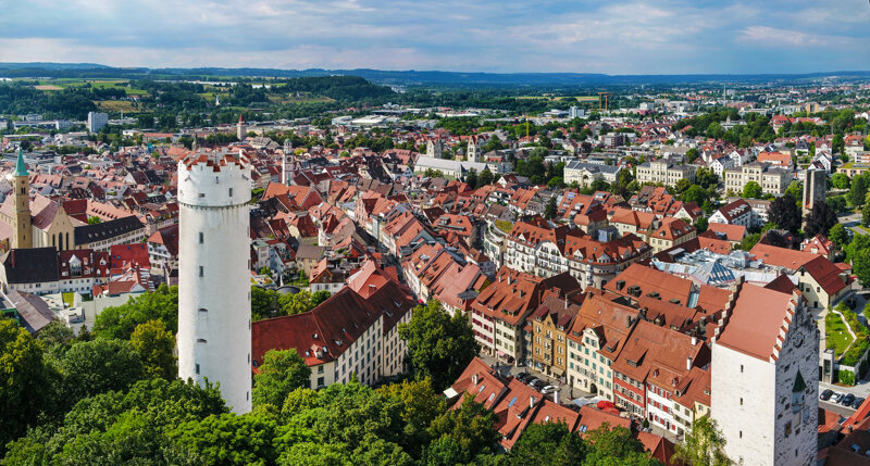 Ravensburg Mehlsack Turm Panorama