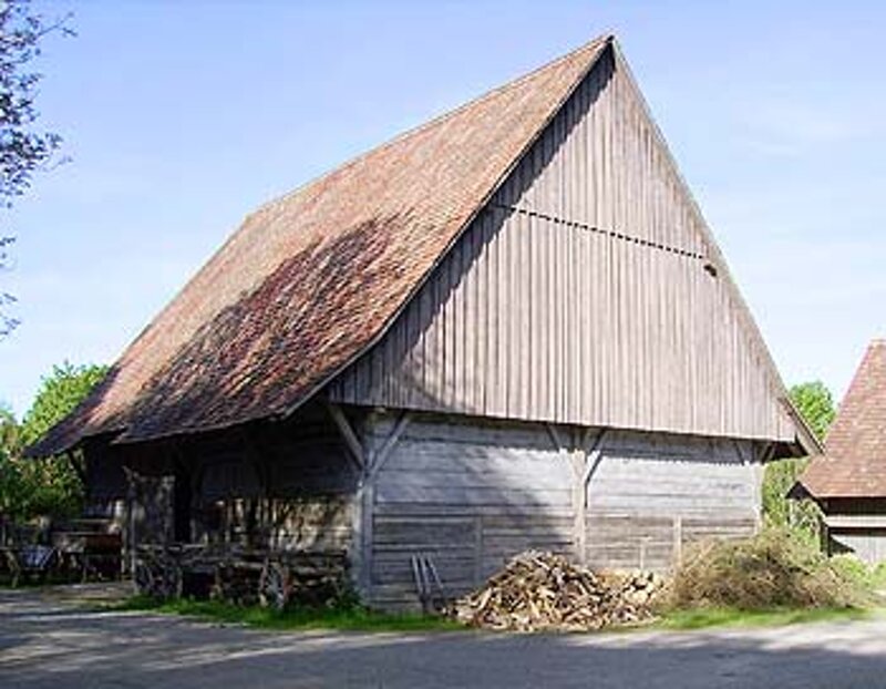 Historische Gebäude im Bauernhaus-Museum Wolfegg