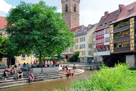 Krämerbrücke mit Gera c ETMG, Fotos Barbara Neumann