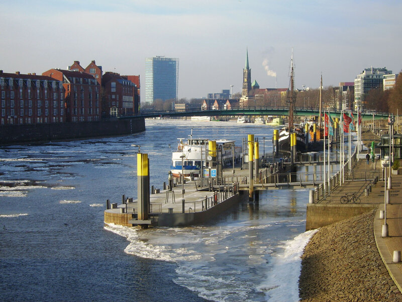 Martinianleger an der Schlachte in Bremen