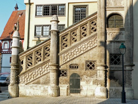 Nördlingen Rathaustreppe
