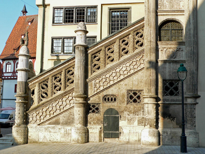 Nördlingen Rathaustreppe