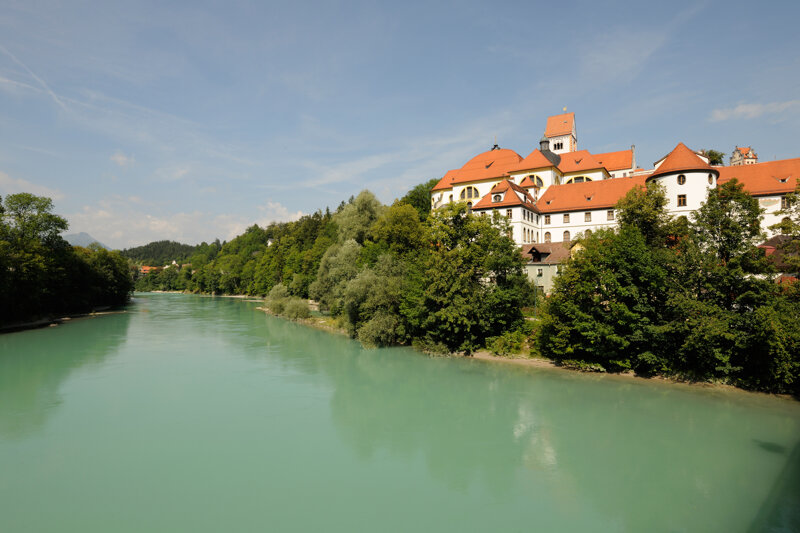 Kloster St. Mang mit Fluss