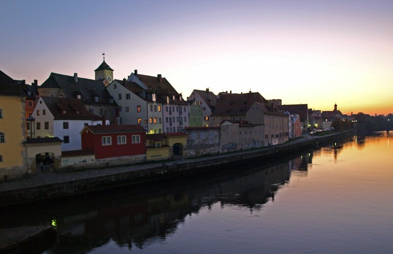 Donau und Altstadt Regensburg