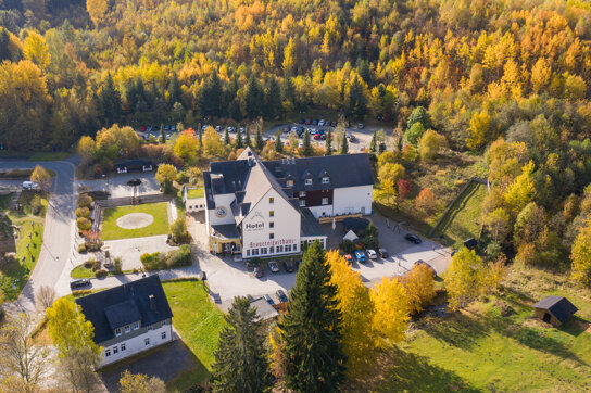 Hotel Alte Schleiferei von oben