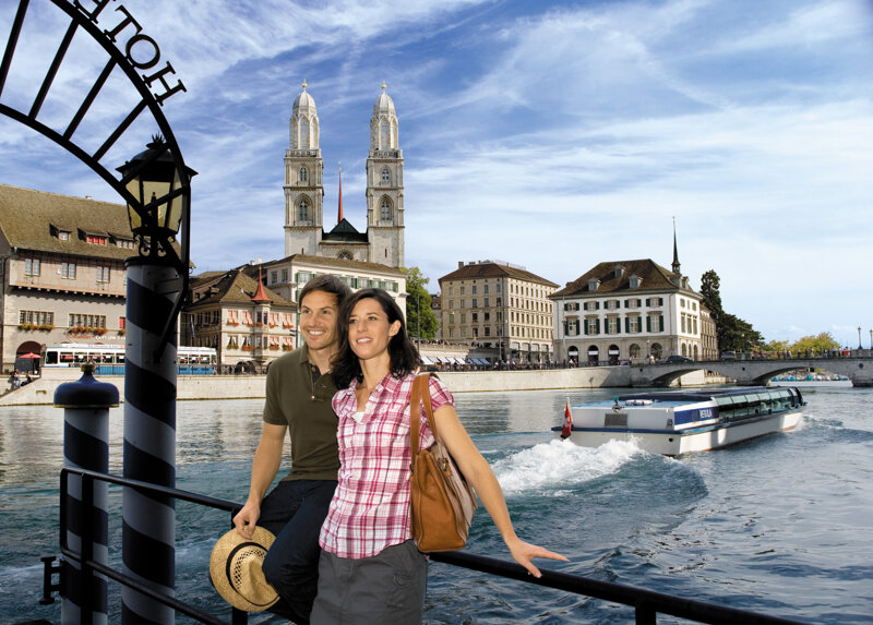 Sightseeing in Zürich – Blick in die Altstadt