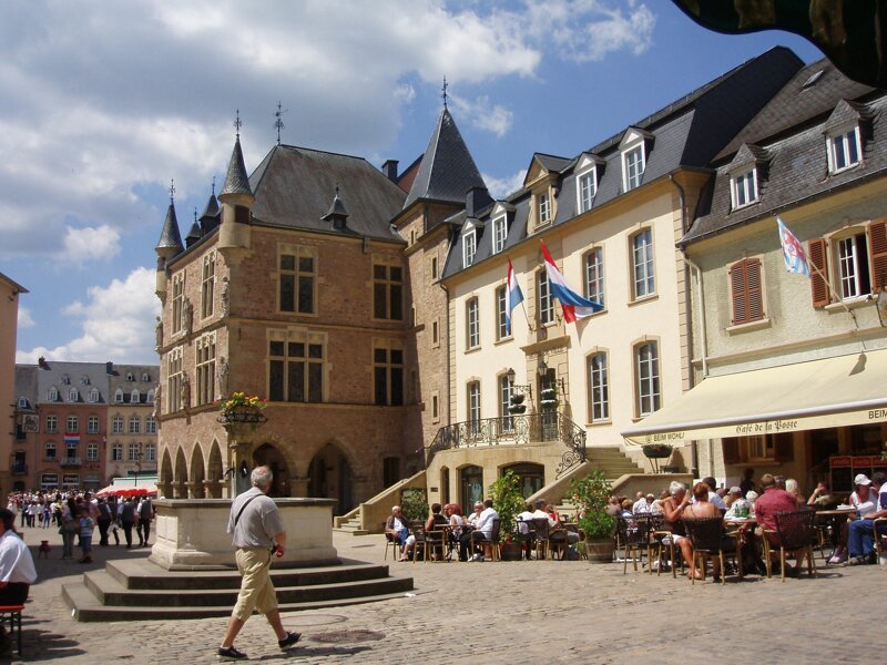 alte Häuser in der Innenstadt Echternach